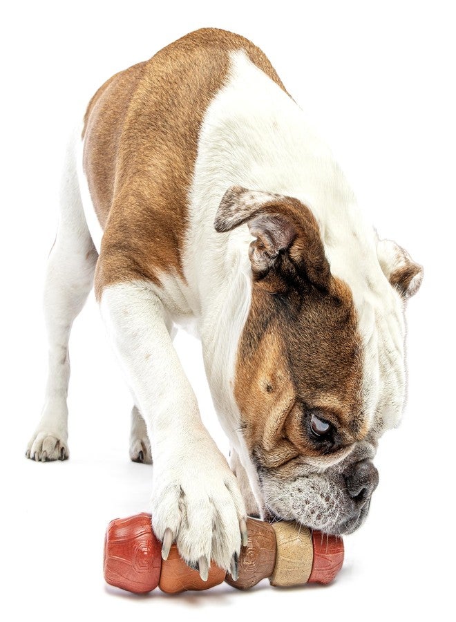 جورو بيت: عصا متعددة النكهات - متوسطة الحجم - لعبة مضغ دوارة للكلاب، بنكهات مميزة: لحم مقدد، دجاج، زبدة الفول السوداني، فانيليا، لعبة متينة وتفاعلية قابلة لللف - Image 3